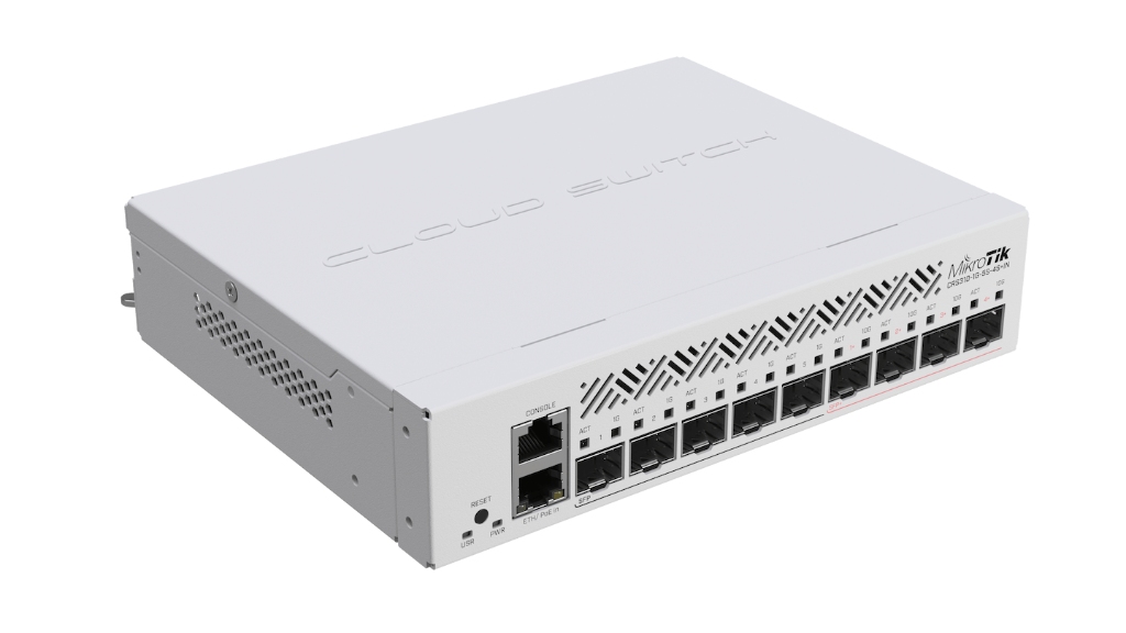 Mikrotik CRS310-1G-5S-4S+IN Mikrotik CRS310-1G-5S-4S+IN 4× 10G SFP+, 5× 1G SFP Switch ürün görseli 2 - wifidepo