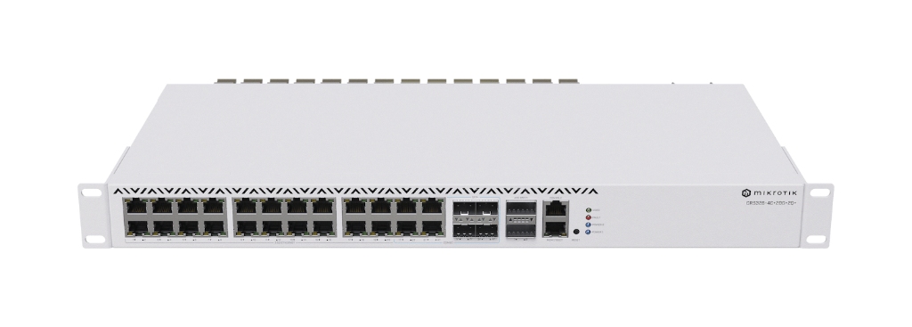 -Mikrotik CRS326-4C+20G+2Q+RM 20× 2.5 GbE, 4× 10G SFP+ Yüksek Hızlı Switch