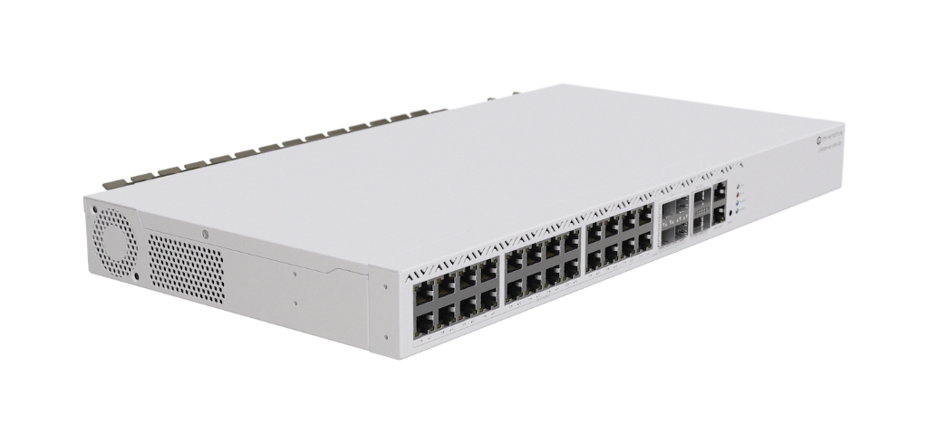 Mikrotik CRS326-4C+20G+2Q+RM Mikrotik CRS326-4C+20G+2Q+RM 20× 2.5 GbE, 4× 10G SFP+ Yüksek Hızlı Switch ürün görseli 2 - wifidepo