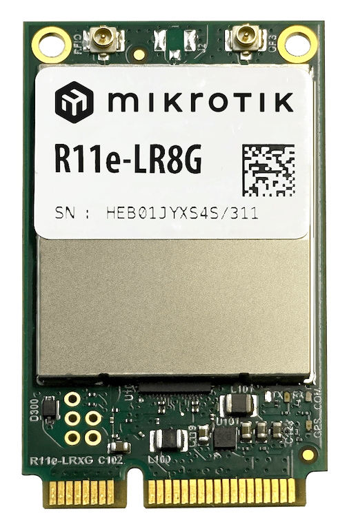 -Mikrotik R11e-LR8G | 868 MHz LoRa® miniPCIe Modül (TTN Hazır)