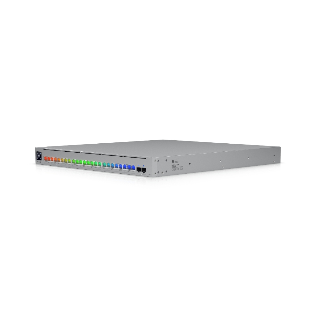 -UBNT UniFi Enterprise Campus 24 PoE (ECS-24-PoE 1050W) - 24 Port PoE+++ Destekli, 25G Uplink'li Layer 3 Kurumsal Kampüs Switch
