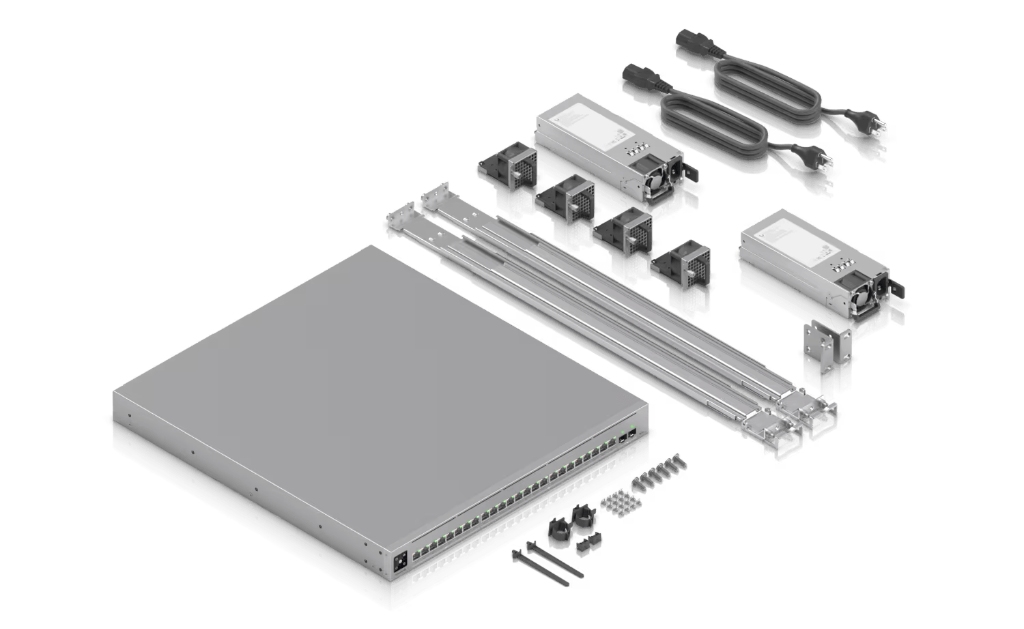 UBNT ECS-24-PoE 1050W UBNT UniFi Enterprise Campus 24 PoE (ECS-24-PoE 1050W) - 24 Port PoE+++ Destekli, 25G Uplink'li Layer 3 Kurumsal Kampüs Switch ürün görseli 5 - wifidepo
