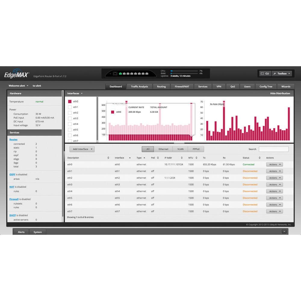 UBNT EP-R8 Ubnt Ubiquiti EP-R8 EdgePoint Router, 8-port Outdor POE Switch ürün görseli 4 - wifidepo