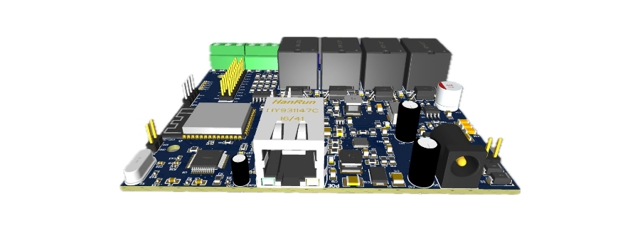 NetRelay NR001 NetRelay IoT Development Board 4 Röle (PoE-Ethernet-WiFi Lan Relay) Geliştirme Kartı ürün görseli 4 - wifidepo