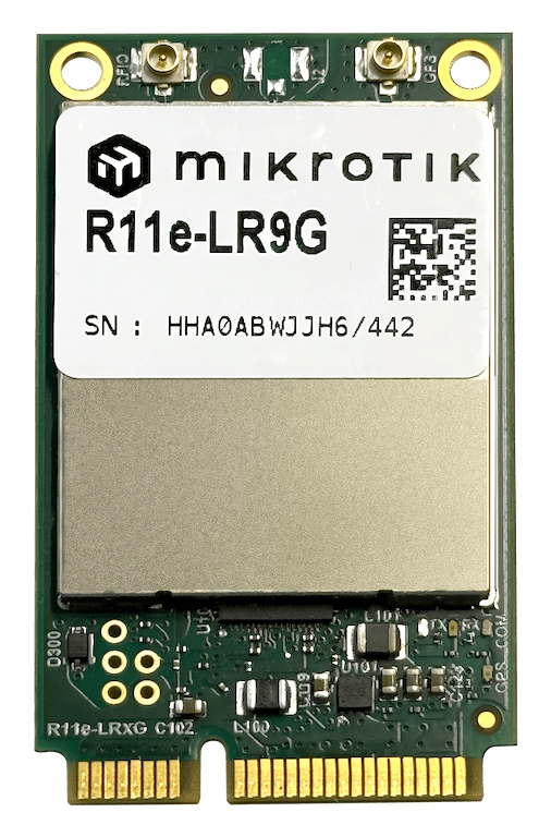 R11e-LR9G-Mikrotik R11e-LR9G | 915 MHz LoRa® miniPCIe Modül, Düşük Güç Tüketimi, TTN Hazır