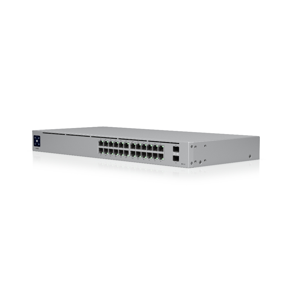 -UBNT UniFi Standard 24 PoE (USW-24-POE) | 24 Port Fanless Layer 2 PoE Switch