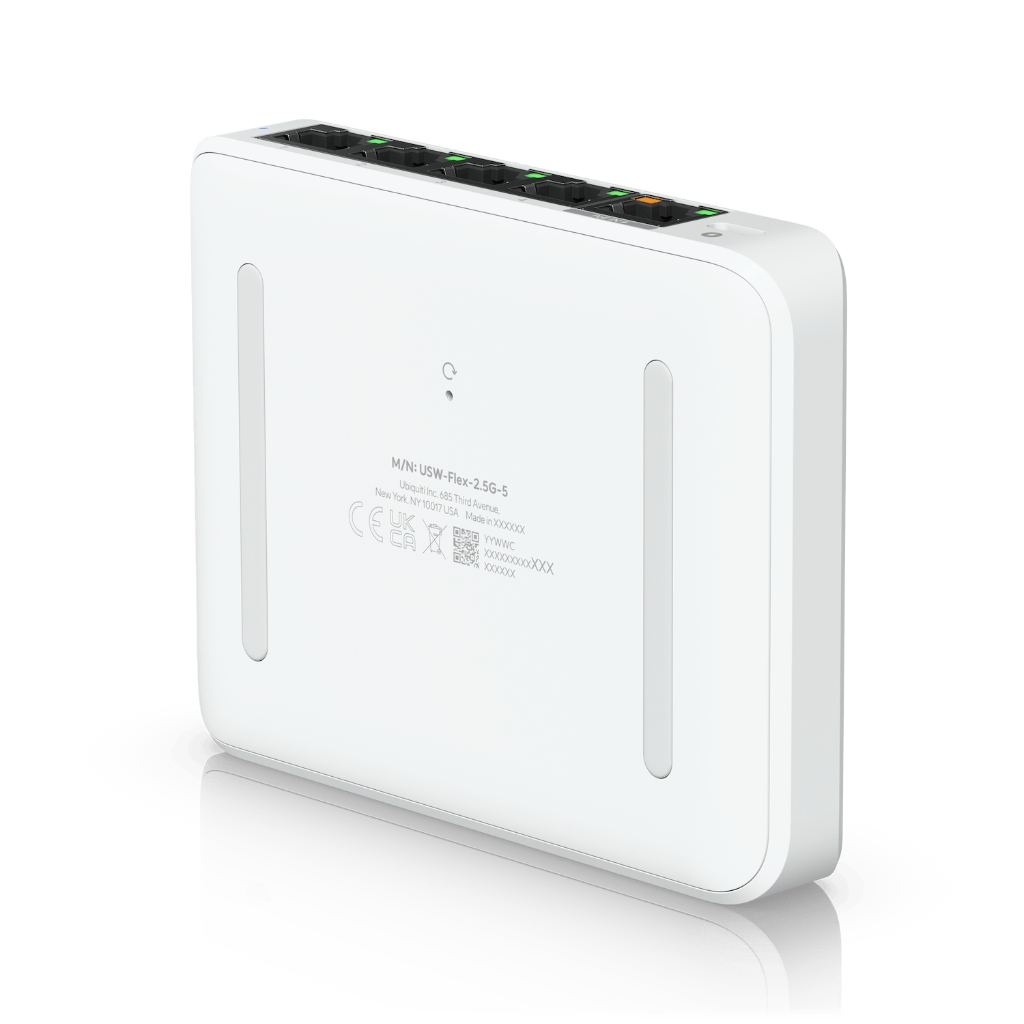 UBNT USW-Flex-2.5G-5 UBNT UniFi Flex Mini 2.5G (USW-Flex-2.5G-5) | 5 Port 2.5GbE, PoE ve USB-C Destekli Kompakt Switch ürün görseli 4 - wifidepo