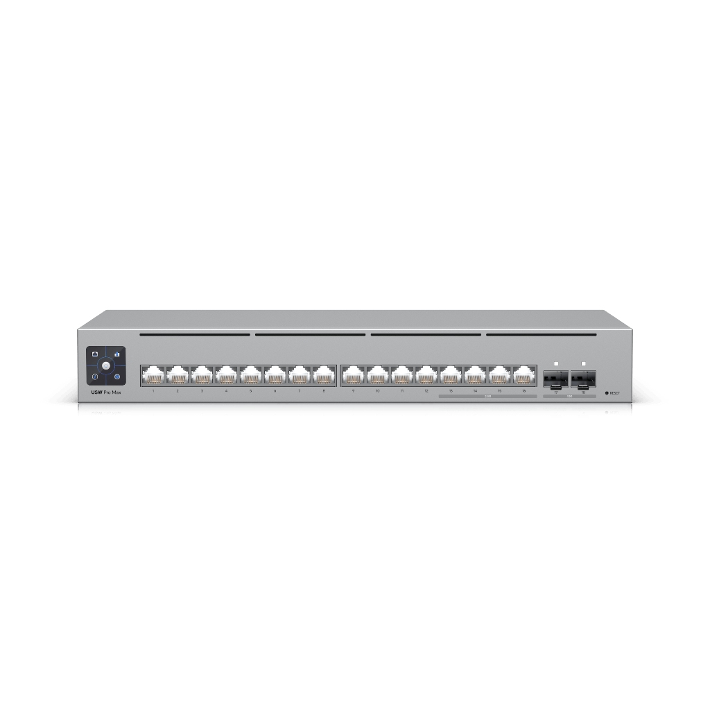 -UBNT UniFi Switch Pro Max 16 (USW-Pro-Max-16) | Etherlighting™, 2.5GbE, 10G SFP+ Layer 3 Switch