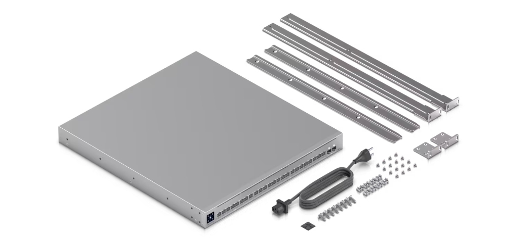 UBNT USW-Pro-XG-24-PoE UBNT UniFi Pro XG 24 PoE (USW-Pro-XG-24-PoE) – 24 Port 10G/2.5G PoE+++ Katman 3 Switch, 25G SFP28 Uplink ve 720W PoE ürün görseli 4 - wifidepo