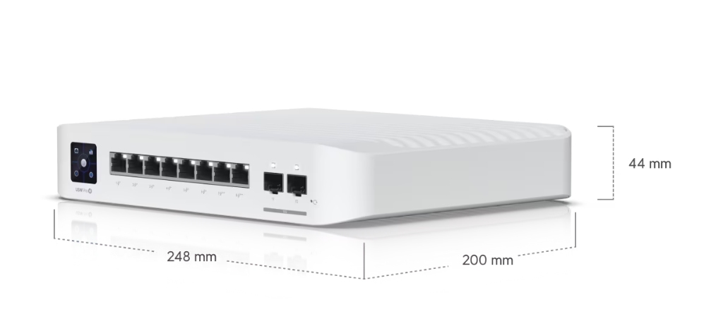 UBNT USW-Pro-8-PoE UniFi USW-Pro-8-PoE (120W) | 8 Port L3 PoE Switch ürün görseli 3 - wifidepo